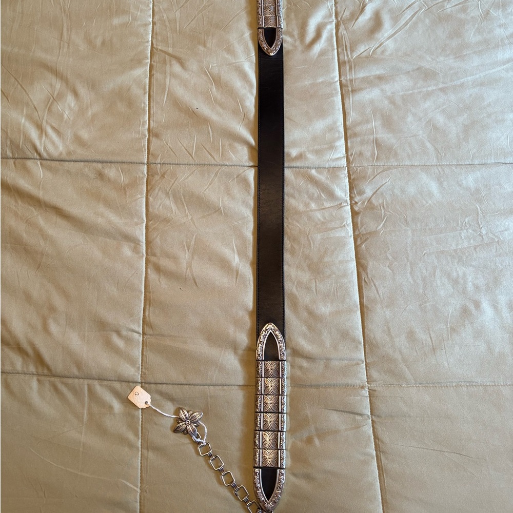 Brighton Black and Silver Women's Belt